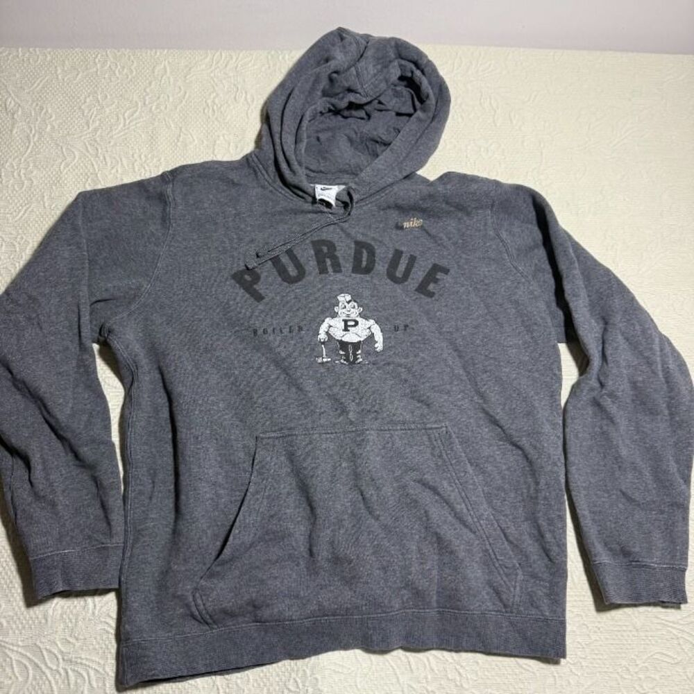 Nike Team Purdue Boilermakers Purdue Pete Hooded Pullover Sweatshirt Size L